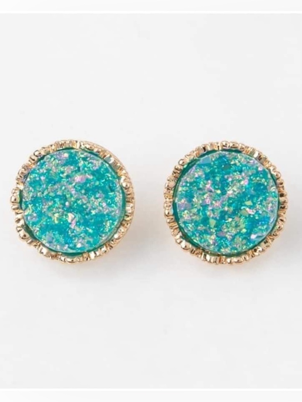 🆕 Tabbi Druzy Stud Earrings Plunder - Picture 4 of 5